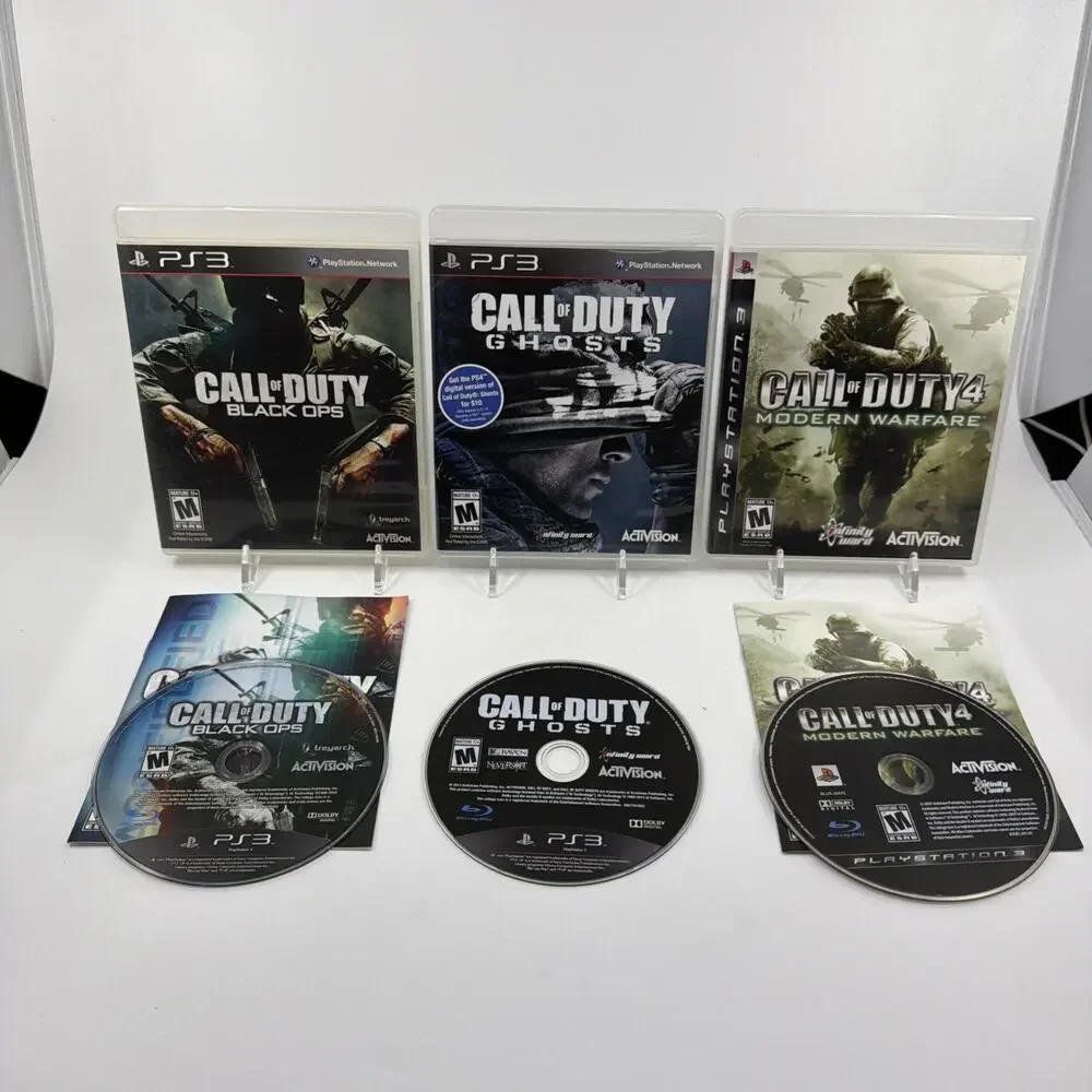 Xbox 360 Call of Duty Lot COD 2 Special Edition MW3 Modern Warfare 3 Black Ops